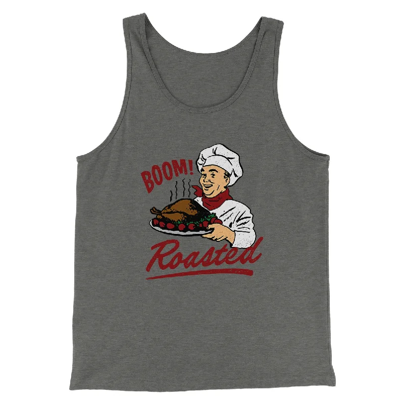 Boom Roasted Funny Thanksgiving Men/Unisex Tank Top