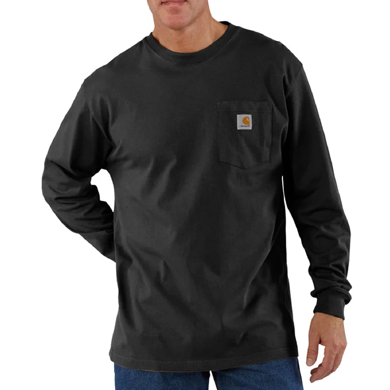 Carhartt Men's Long Sleeve Pocket T-Shirt_Black