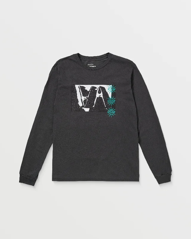 Clips Long Sleeve Tee - Black