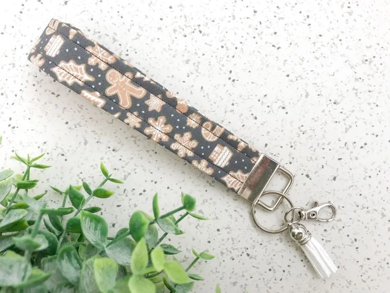 Gingerbread Key Fob Wristlet