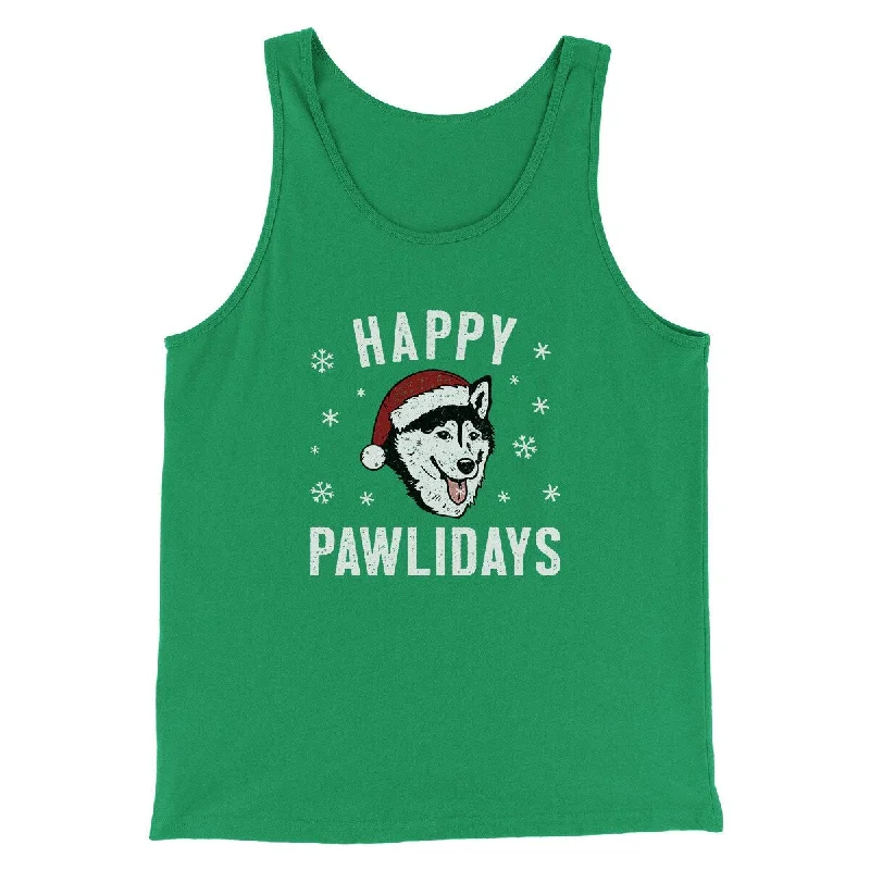 Happy Pawlidays Men/Unisex Tank Top