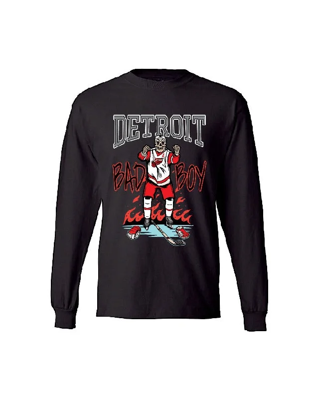 Ink Detroit Bad Boy Long Sleeve T-Shirt - Black