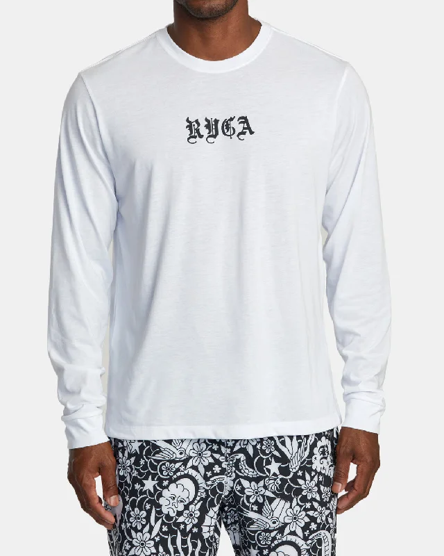 Krak Snakeskulls Long Sleeve Tee - White