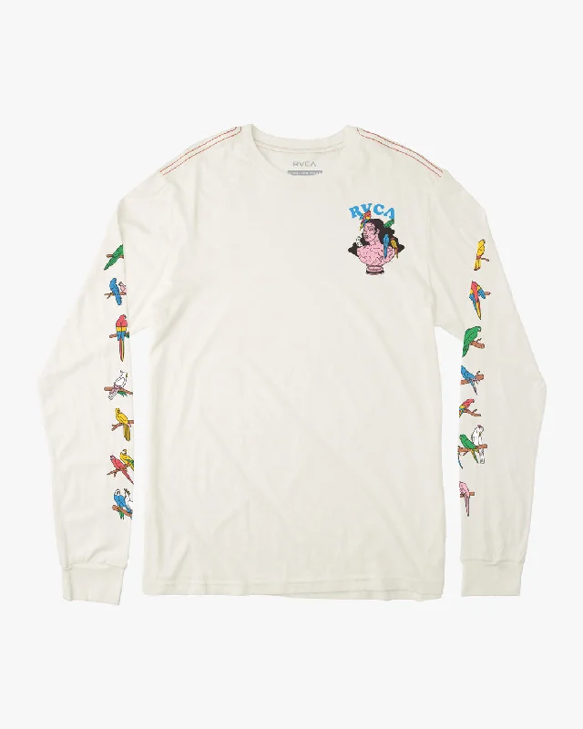 Lp X Klw Parrot Ice Long Sleeve Tee - Antique White