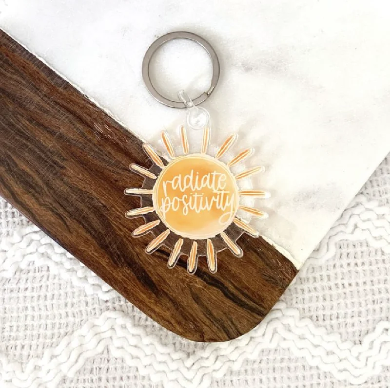 Radiate Positivity Keychain