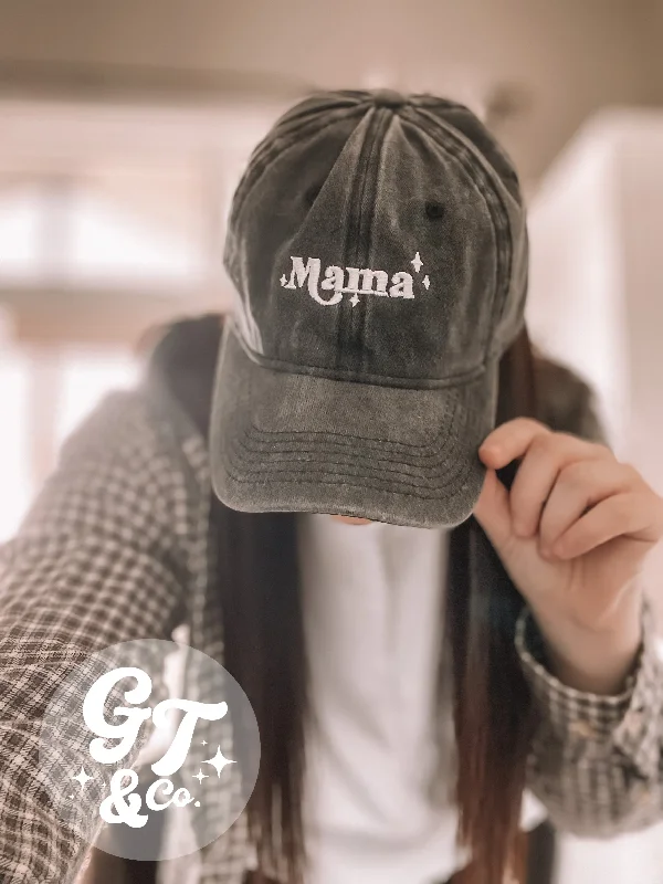 Retro Mama Embroidered Baseball Hat