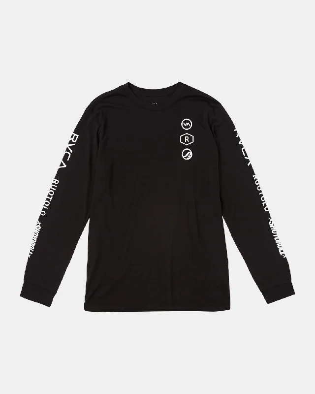 Ruotolo Stack Long Sleeve Tee - Black