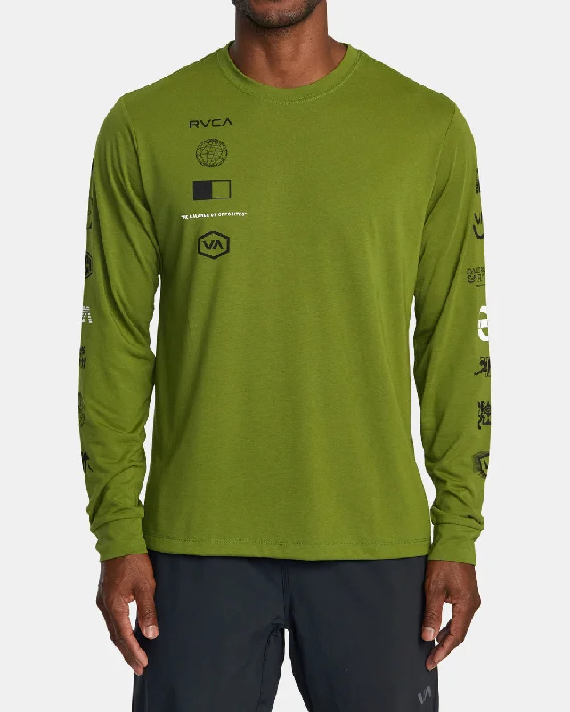 RVCA Arena Long Sleeve Tee - Olive Leaf