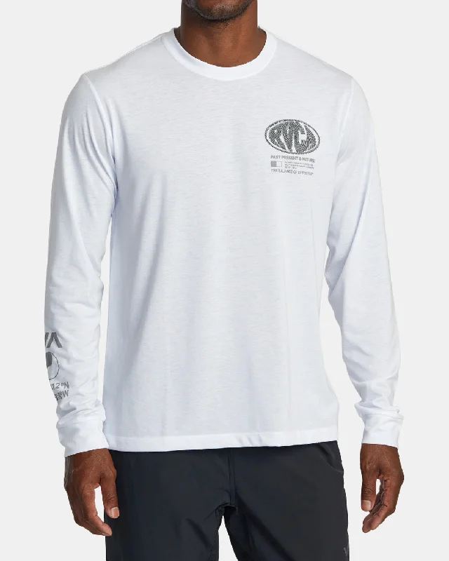 RVCA Laminate Long Sleeve Tee - White