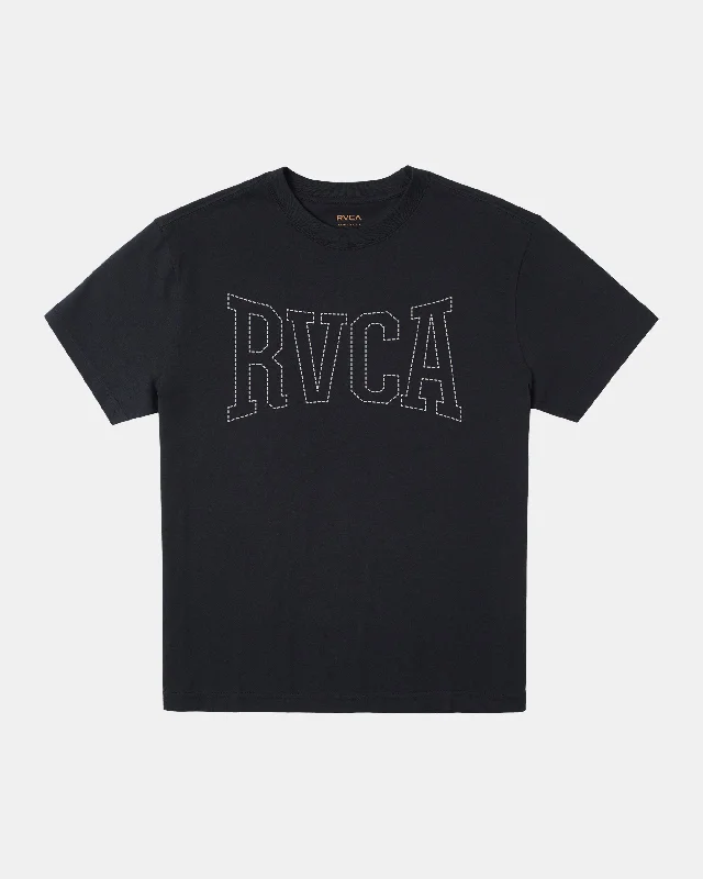 Rvca Stitch Short Sleeve Tee - Black