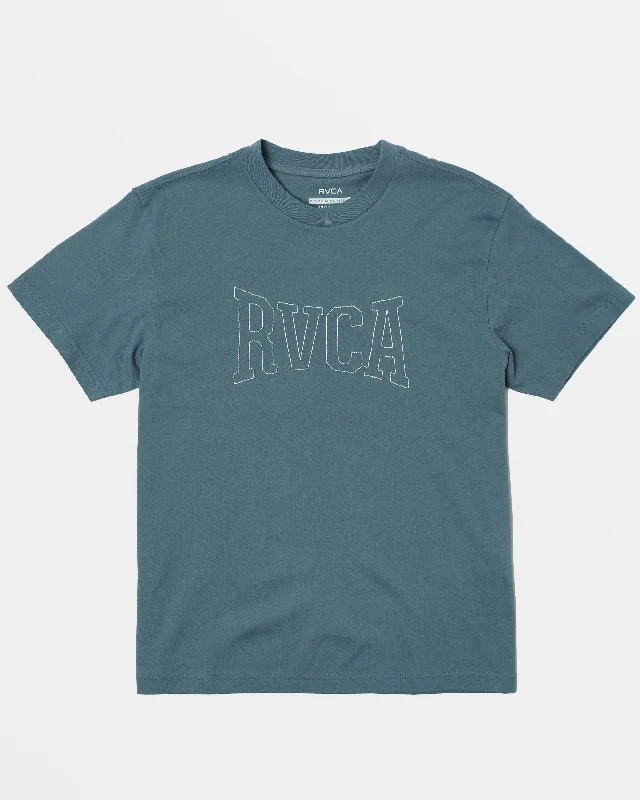 Rvca Stitch Short Sleeve Tee - Flint Stone