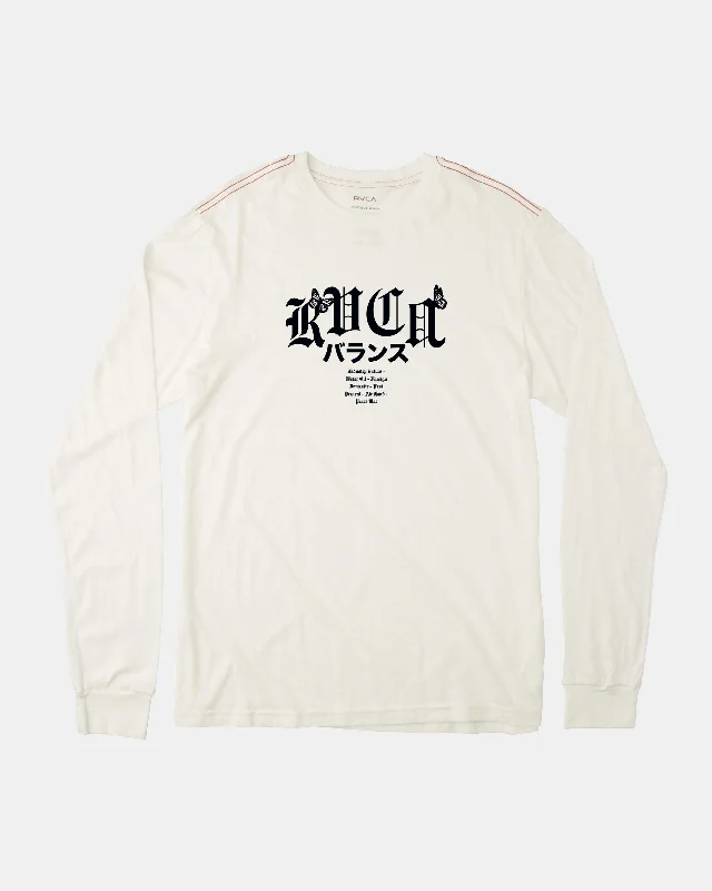 Shibuya Station Long Sleeve Tee - Antique White