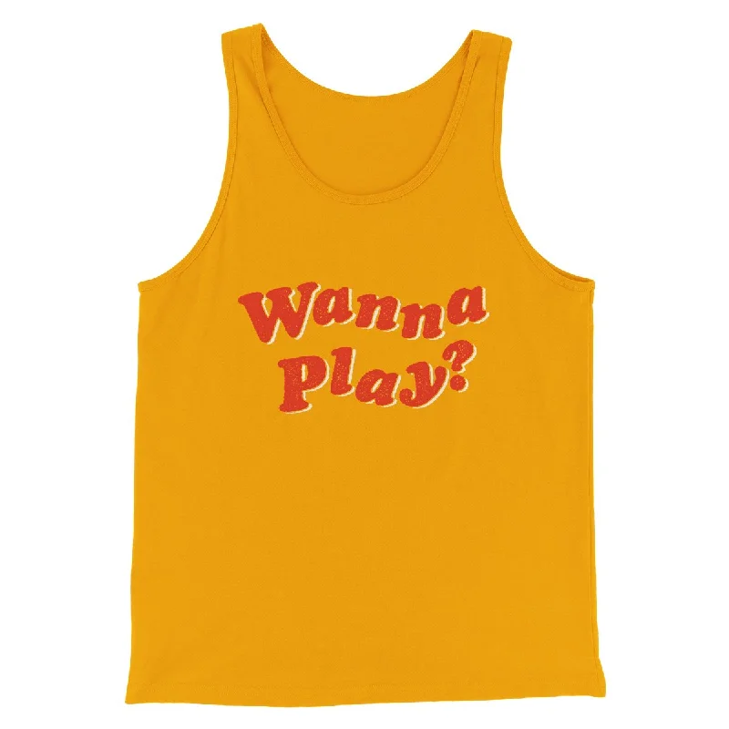 Wanna Play? Funny Movie Men/Unisex Tank Top