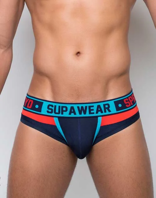 Men high-performance trunks-Cyborg Brief Underwear - Cyber Cyan