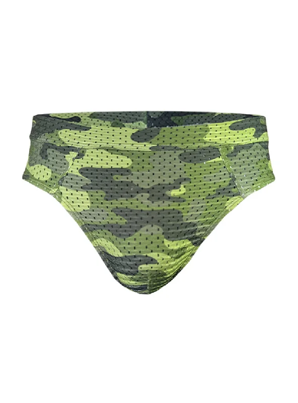 Men moisture-wicking performance trunks-Nylux Camo Brief