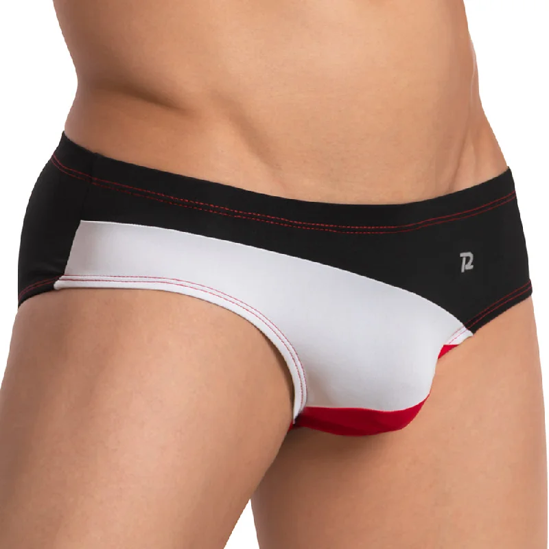 Soft stretch trunks for men-Pistol Pete PPJ029  Color Slash Brief