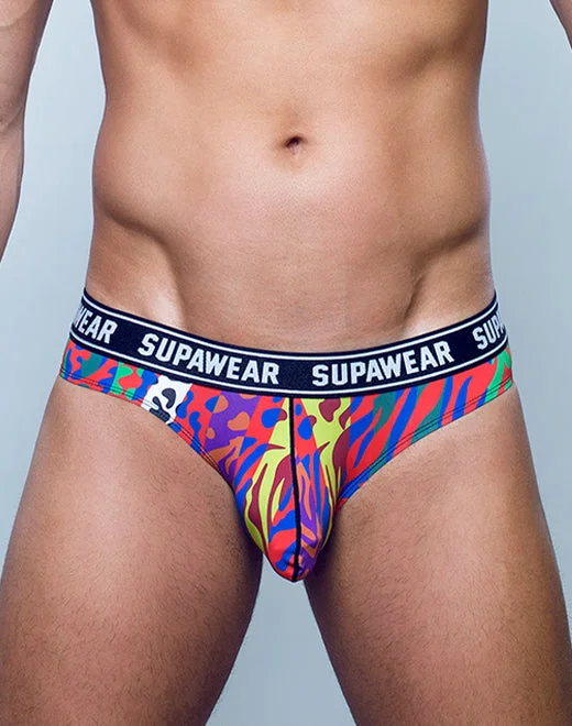 Breathable men boxer briefs-POW Brief Underwear - Crimson Beast