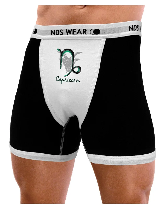 Classic men boxer shorts-Capricorn Symbol Mens Boxer Brief Underwear