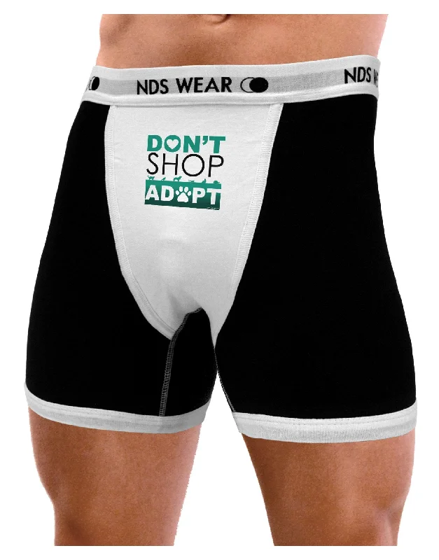 Men stretch boxer briefs-Don't Shop Adopt Mens Boxer Brief Underwear