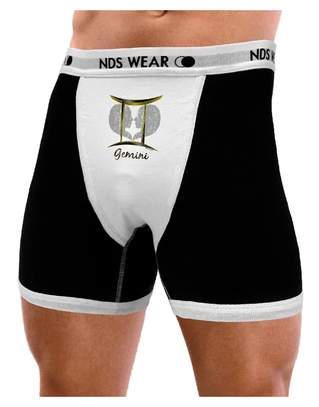 Stylish men briefs for everyday use-Gemini Symbol Mens Boxer Brief Underwear