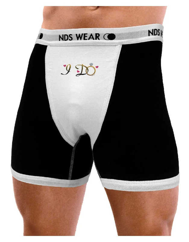 Men organic cotton underwear-I Do - Bride Mens Boxer Brief Underwear