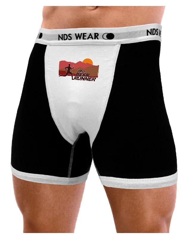 Affordable men trunks-Pro Beer Runner Man Mens Boxer Brief Underwear